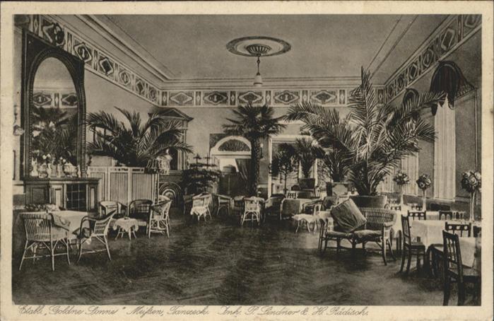 Meissen Elbe Sachsen Meissen Etablissement Goldne Sonne