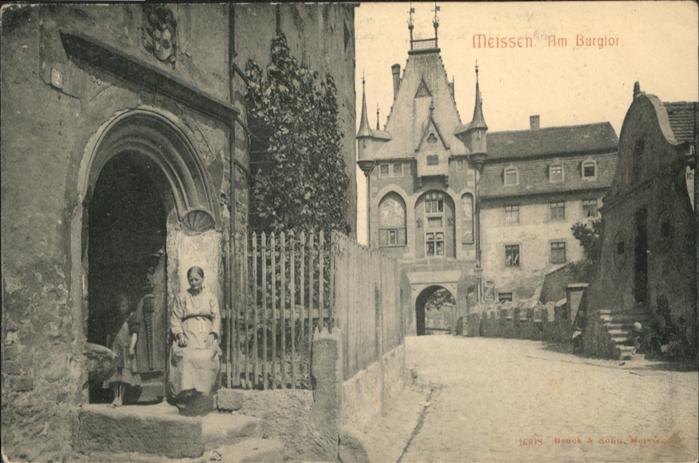 Meissen Elbe Sachsen Meissen Burgtor