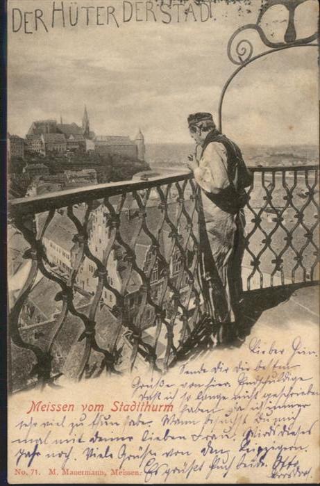 Meissen Elbe Sachsen Meissen Stadtturm