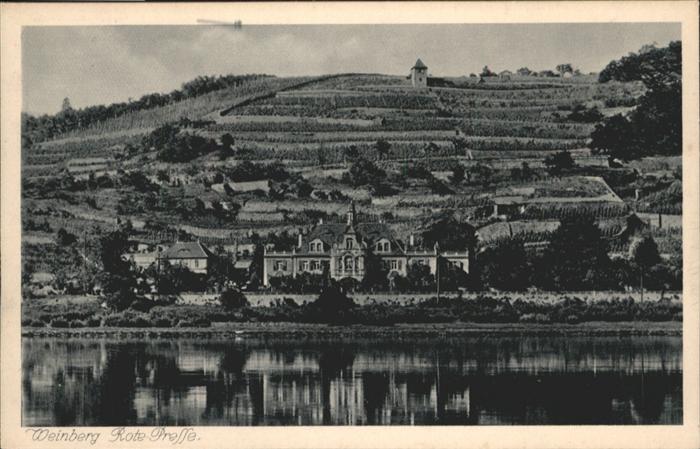 Meissen Elbe Sachsen Meissen Weinberg Rote Presse