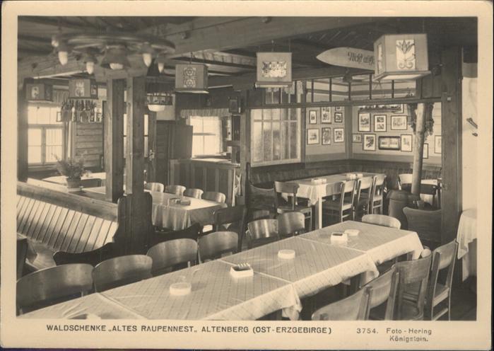 Altenberg Erzgebirge Waldschenke Altes Raupennest