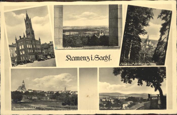 Kamenz Sachsen Rathaus Ehrenmal St. Marien Jugendheim