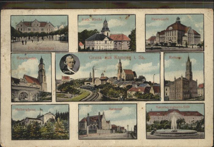 Kamenz Sachsen Lessing Rathaus Schule Kirche Hutbergha