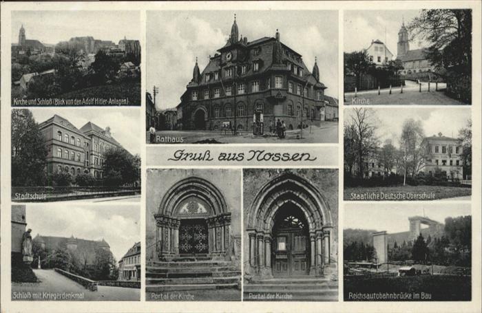 Nossen Schloss Schule Kirche Rathaus