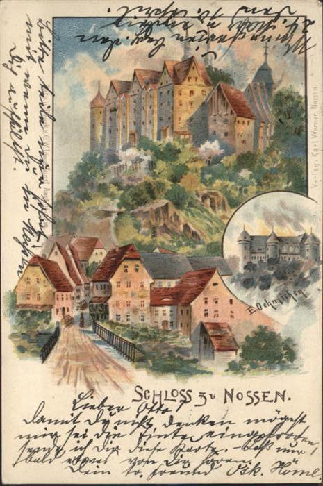 Nossen Schloss Künstler E. Oehmischen
