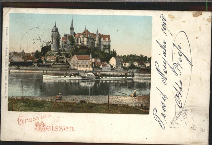 Meissen Elbe Sachsen Meissen Dampfer Bohemia