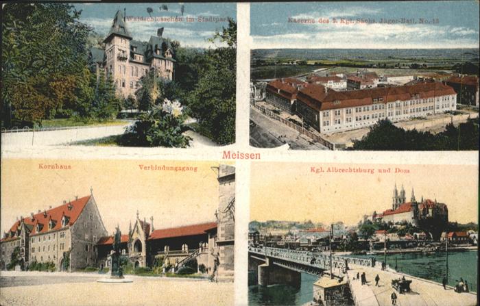 Meissen Elbe Sachsen Meissen Kornhaus Kaserne Jäger Bataillo