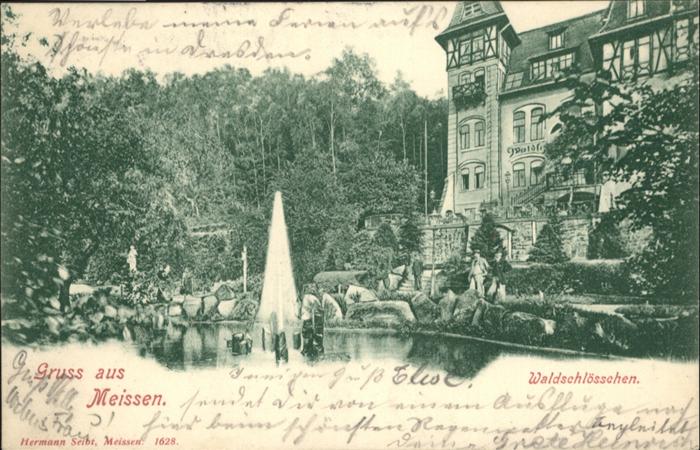 Meissen Elbe Sachsen Meissen Waldschlösschen