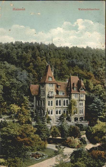 Meissen Elbe Sachsen Meissen Waldschlösschen