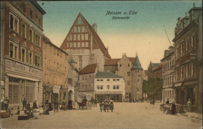Meissen Elbe Sachsen Meissen Kleinmarkt Elbe