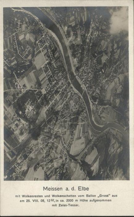 Meissen Elbe Sachsen Meissen Elbe Fliegeraufnahme