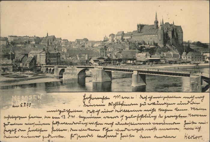 Meissen Elbe Sachsen Meissen Brücke