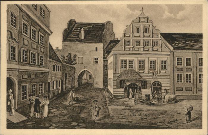 Meissen Elbe Sachsen Meissen Fleischertor