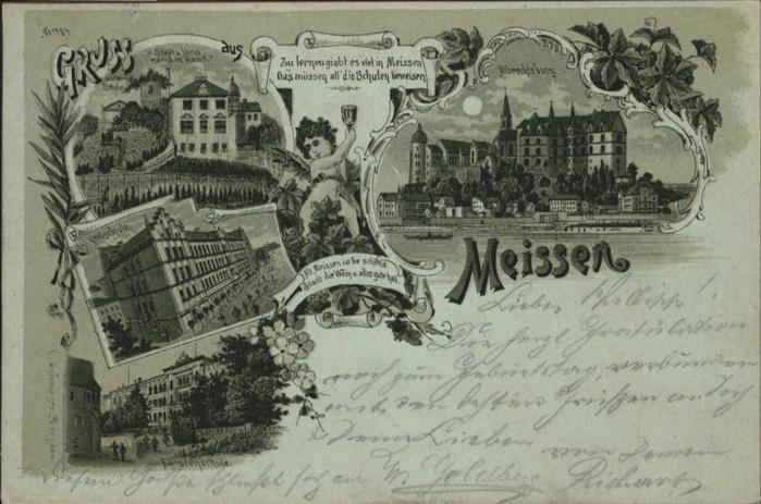 Meissen Elbe Sachsen Meissen Schule Albrechtsburg Engel Fürs