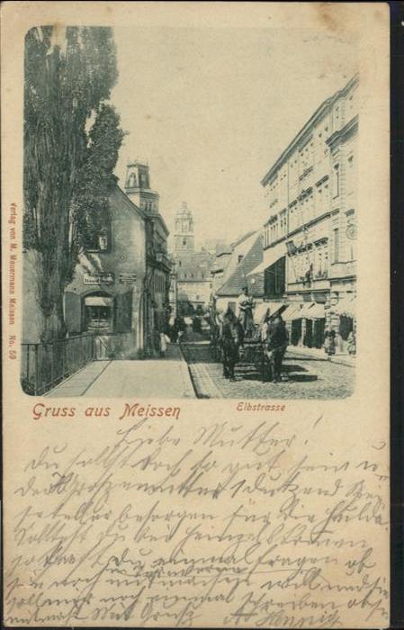 Meissen Elbe Sachsen Meissen Elbstrasse