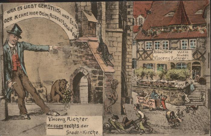 Meissen Elbe Sachsen Meissen Vincenz Richter Lokal