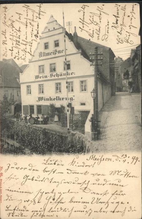 Meissen Elbe Sachsen Meissen Weinschänke Winkelkrug
