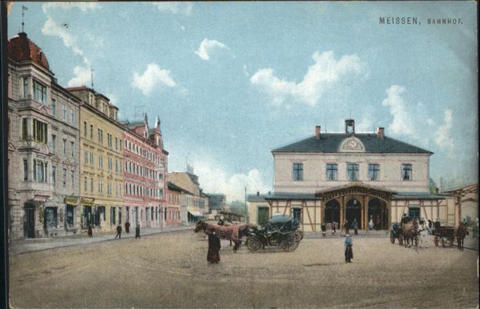 Meissen Elbe Sachsen Meissen Bahnhof