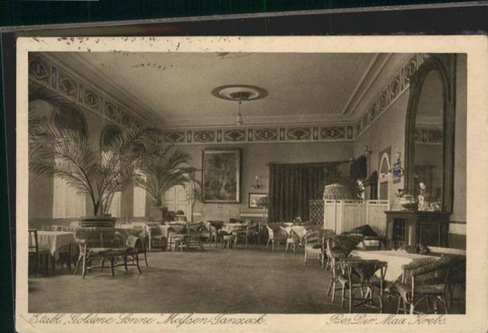 Meissen Elbe Sachsen Meissen Etablissement Goldene Sonne