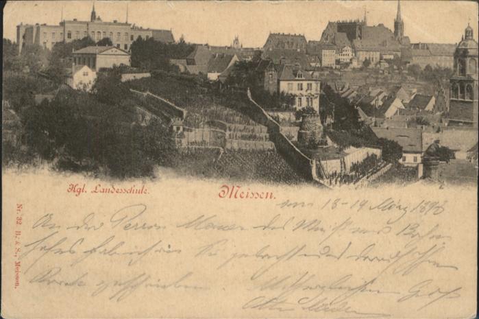 Meissen Elbe Sachsen Meissen Schule