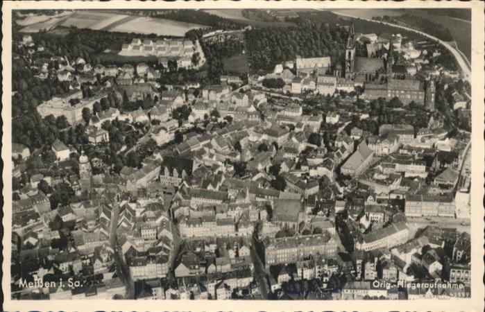 Meissen Elbe Sachsen Meissen Sachsen Fliegeraufnahme