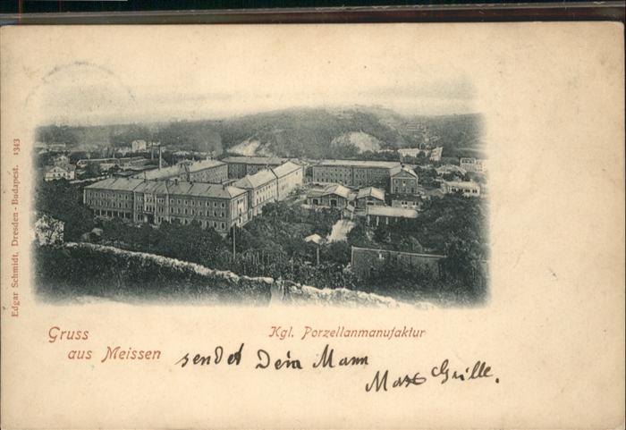 Meissen Elbe Sachsen Meissen Porzellanmanufaktur