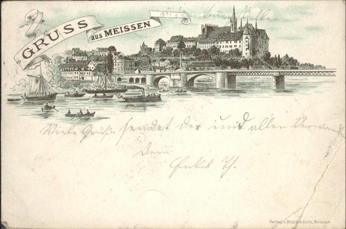 Meissen Elbe Sachsen Meissen