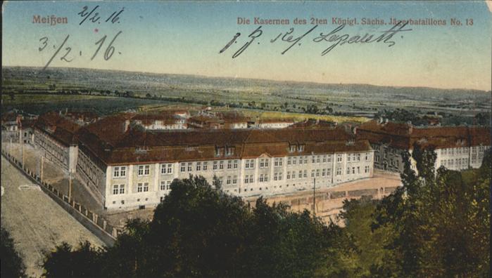 Meissen Elbe Sachsen Meissen Kaserne Jäger Bataillon Nr. 13