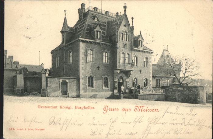 Meissen Elbe Sachsen Meissen Restaurant Königlicher Burgkell