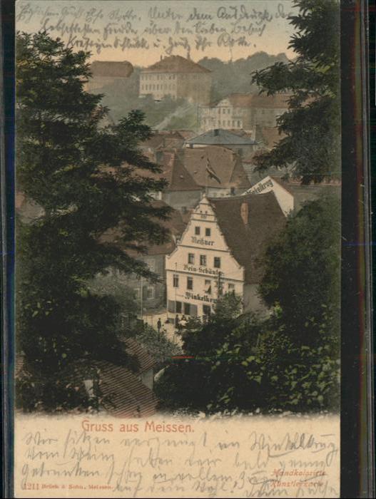 Meissen Elbe Sachsen Meissen Weinschänke Winkelkrug