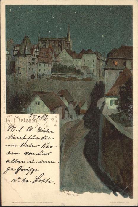 Meissen Elbe Sachsen Meissen Künstler Kley