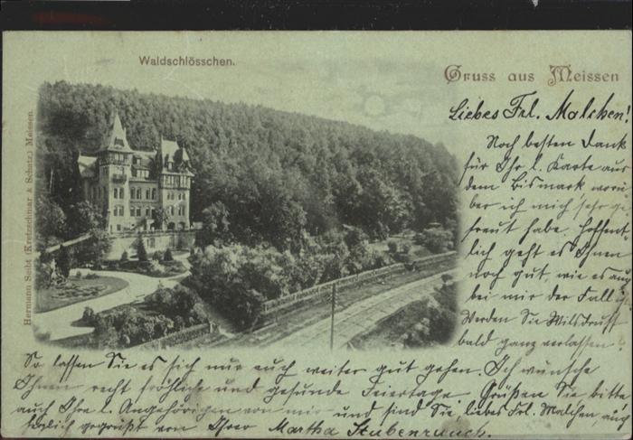 Meissen Elbe Sachsen Meissen Waldschlösschen