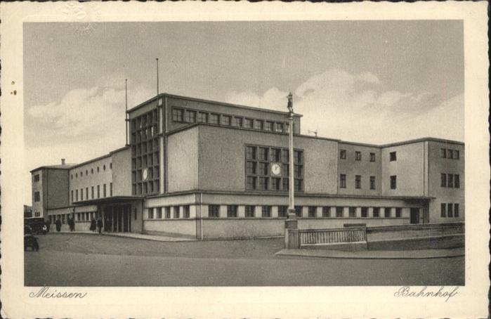 Meissen Elbe Sachsen Meissen Bahnhof