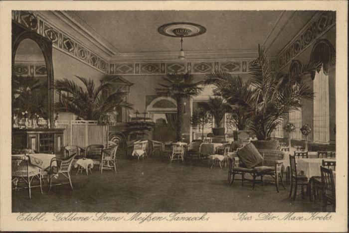 Meissen Elbe Sachsen Meissen Etablissement Goldene Sonne