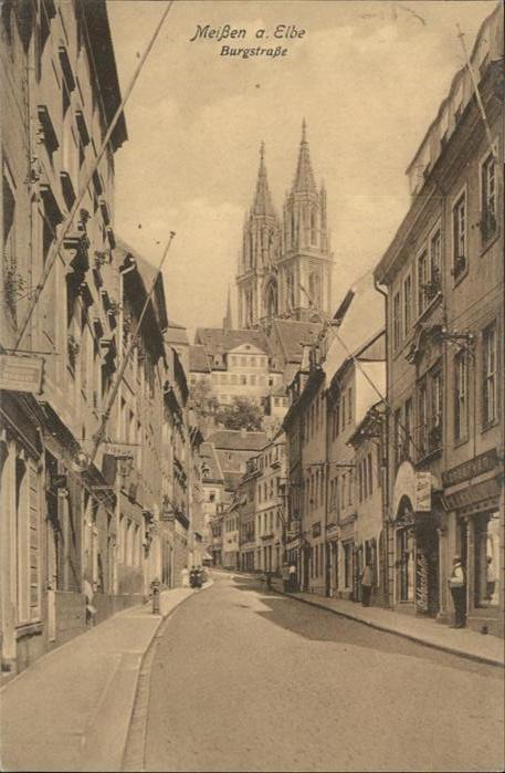 Meissen Elbe Sachsen Meissen Elbe Burgstrasse