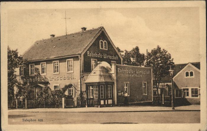 Meissen Elbe Sachsen Meissen [handschriftlich] Bahnhof-Wirts