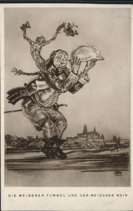 Meissen Elbe Sachsen Meissen Fummel Wein Affe