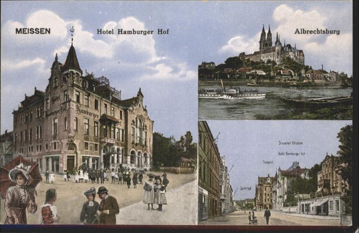 Meissen Elbe Sachsen Meissen Albrechtsburg Hotel Hamburger H