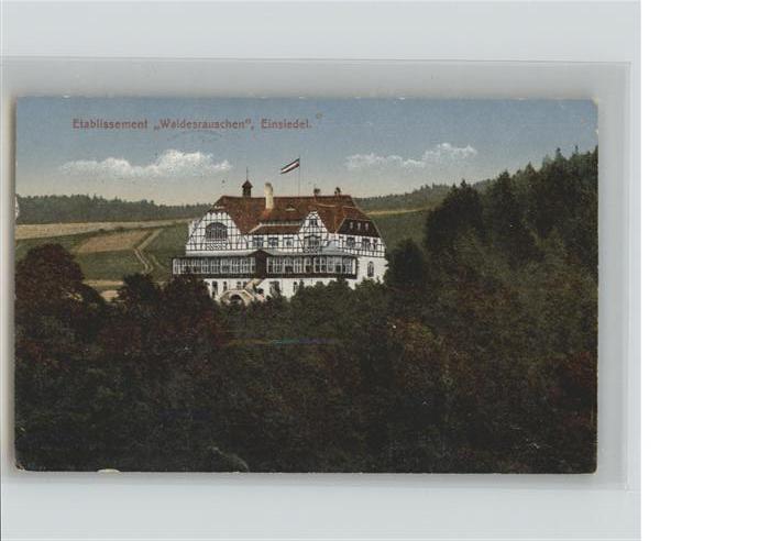 Einsiedel Chemnitz [Stempelabschlag] Etablissement Waldesr