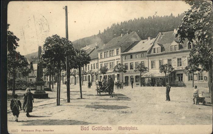 Bad Gottleuba-Berggiesshuebel arktplatz Kutsche
