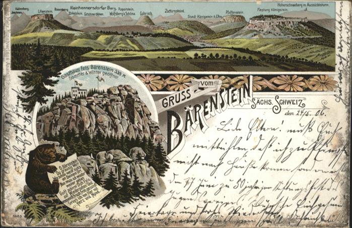 Baerenstein Annaberg-Buchholz Gasthaus Fels Bärenstein Bär x