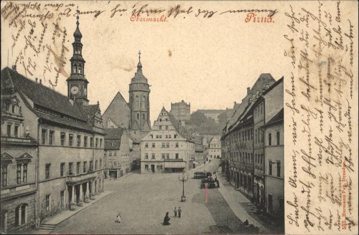 Pirna Elbe Sachsen Obermarkt