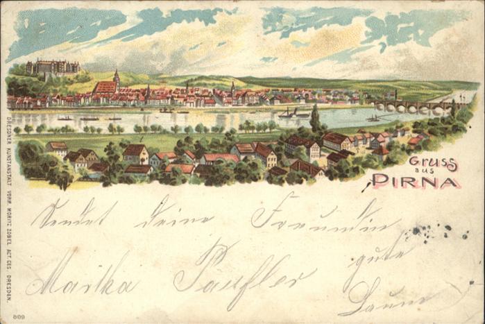 Pirna Elbe Sachsen Bruecke