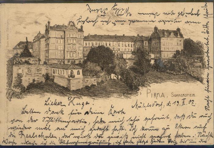 Pirna Elbe Sachsen Sonnenstein