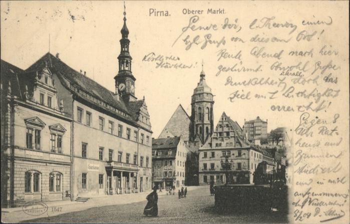 Pirna Elbe Sachsen Oberer Markt