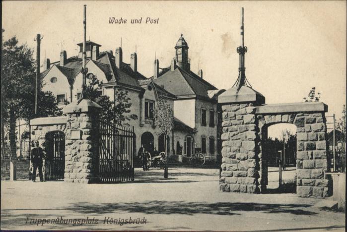 Koenigsbrueck uppenübungsplatz Wache Post x
