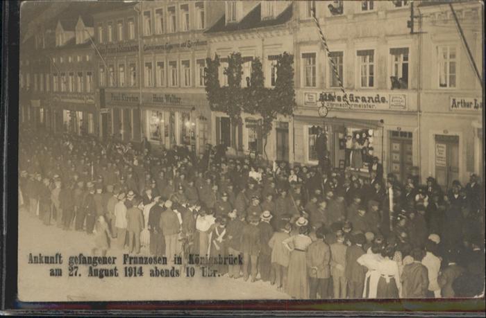 Koenigsbrueck kunft Gefangener Franzosen *