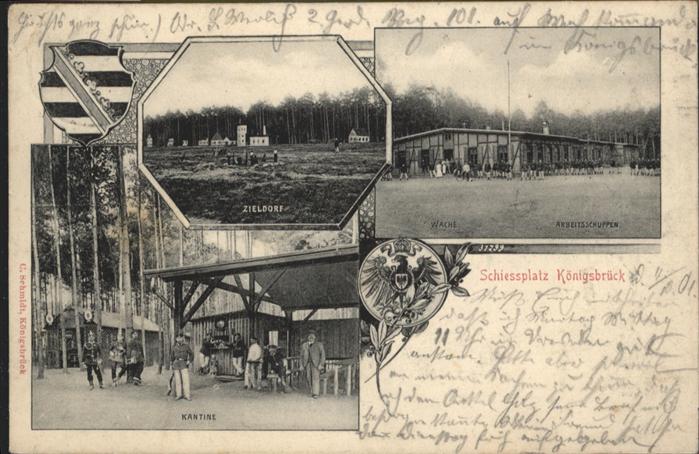 Koenigsbrueck hiessplatz Zieldorf Arbeitsschuppen Kan