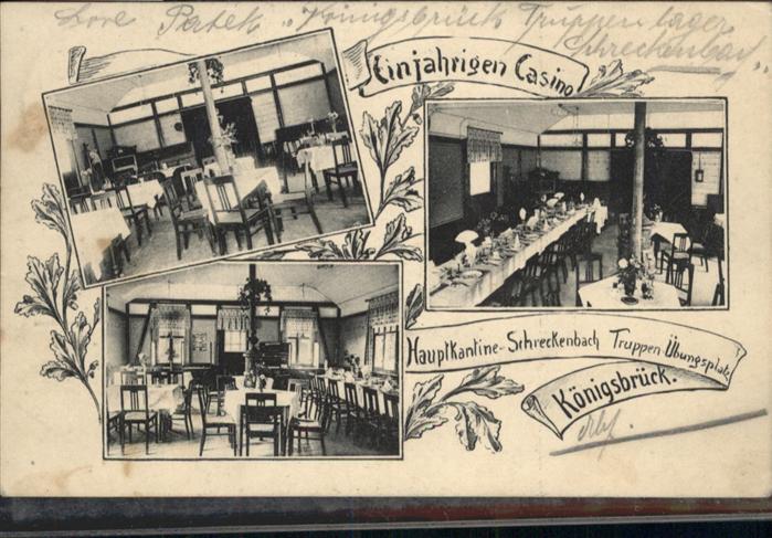 Koenigsbrueck uptkantine Schreckenbach Truppenübungsp