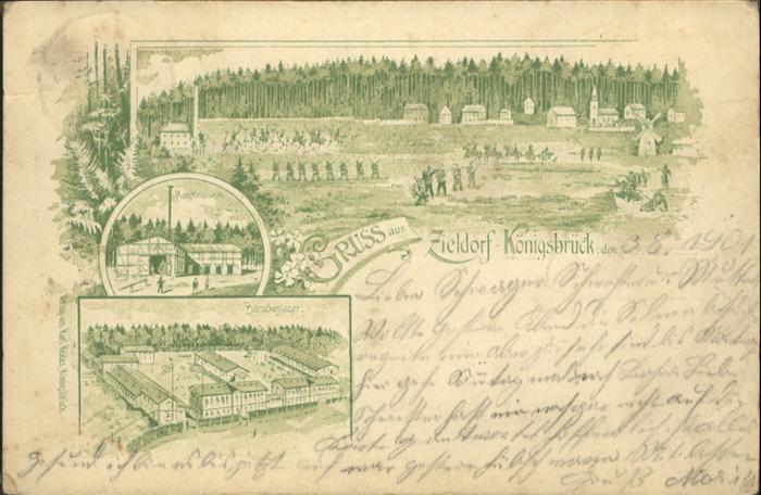 Koenigsbrueck eldorf Barackenlager Maschinenwerk x